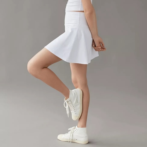 White Women’s Athletic Mini Skirt - Picture 3 of 8